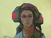 Mistress of the Mountains, (1962). Oil on canvas, 72 × 95&nbsp;cm.