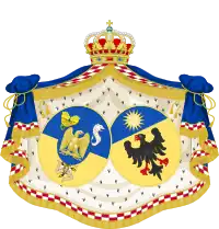 Grand Coat of Arms of Julie Clary Queen Consort of Naples