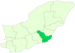 Location of Azadshahr County in&nbsp;Golestan&nbsp;province