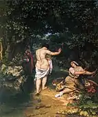 Gustave Courbet, 1853, The Bathers, oil on canvas, 227 x 193&nbsp;cm (89.4 x 76 in), Musée Fabre, Montpellier