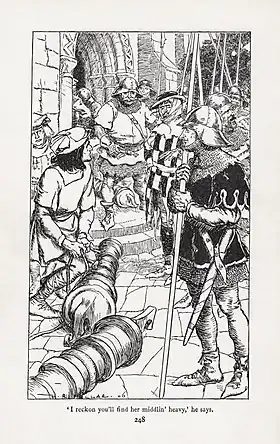 Hal o' the Draft: 'I reckon you'll find her middlin' heavy,' he says