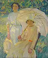 White Sunshade #2, c. 1912, oil on canvas, 99.5 x 81.9 cm