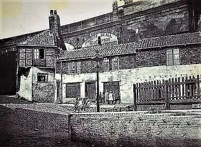 High Level Bridge Approach, the location of Beall's workshop from 1861