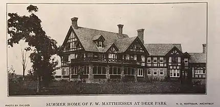 Home of Frederick William Matthiessen at Deer Park