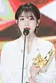 IU after winning Digital Daesang