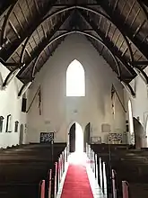 Interior, looking towards the door