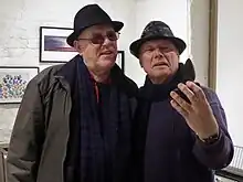 Jackie McAuley (left) with Tony O'Malley