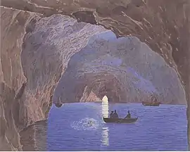 The blue grotto in Capri