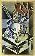 Juan Gris, 1912, Still Life with Flowers, oil on canvas, 112.1 x 70.2&nbsp;cm, Museum of Modern Art, New York. Precisely a golden rectangle format with a ratio of 1 to 1.618 ± 0.01