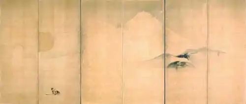 Fujimi saigyō-zu byōbu, ink on paper, 155.8&nbsp;cm × 363.4&nbsp;cm