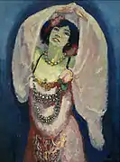 The Dancer Anita, c.&nbsp;1907–08, oil on canvas, 130.5&nbsp;cm ×&nbsp;97&nbsp;cm (51.4&nbsp;in ×&nbsp;38.2&nbsp;in), National Gallery of Denmark