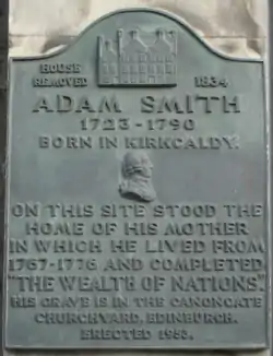 Image 14Adam Smith (baptised 16 June 1723&nbsp;– died 17 July 1790 [OS: 5 June 1723&nbsp;– 17 July 1790]) was a Scottish moral philosopher and a pioneer of political economics. One of the key figures of the Scottish Enlightenment, Smith is the author of The Theory of Moral Sentiments and An Inquiry into the Nature and Causes of the Wealth of Nations. The latter, usually abbreviated as The Wealth of Nations, is considered his magnum opus and the first modern work of economics. Smith is widely cited as the father of modern economics.