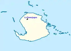 Locator map of La Demajagua (in black)within Isla de la Juventud