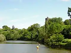 View from the bridge over the Mère river