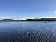 View looking south from near the boat launch