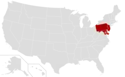 Location of teams in {{{title}}}