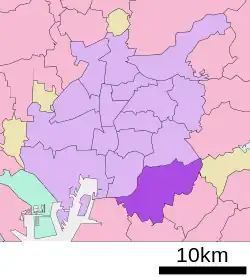 Location of Midori-ku in Nagoya