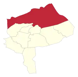 Location of Ardakan County in&nbsp;Yazd&nbsp;province