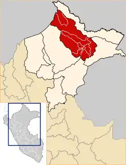 Location of Maynas in the Loreto Region