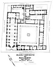 Floor plan of the church