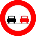 14a)&nbsp;— No overtaking