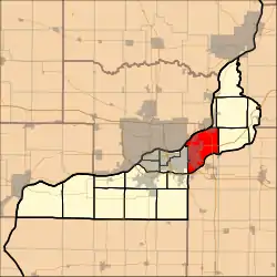 Location in Rock Island County