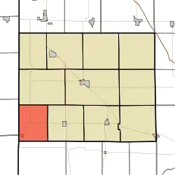 Location of Hickory Grove Township in Benton County
