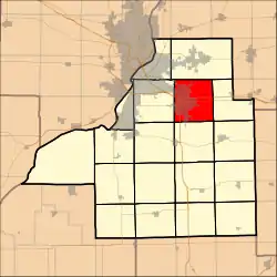 Location in Tazewell County