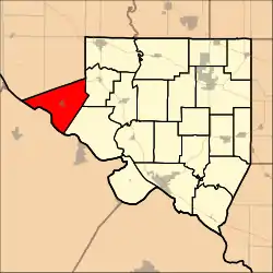 Location in Randolph County