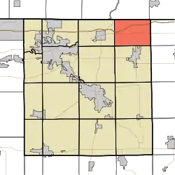 Location of York Township in Elkhart County