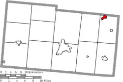 Location of North Lewisburg in Champaign County