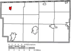 Location of Fayette in Fulton County