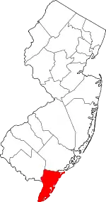 Cape May County map