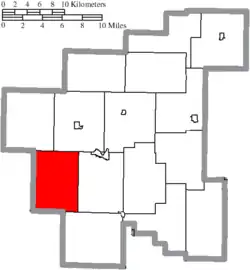 Location of Sharon Township in Noble County