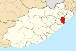 Location in the Eastern Cape