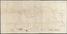 Map featuring the Pacific Northwest that has the Nez Perce campaign documented