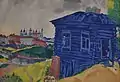 The Blue House by Marc Chagall