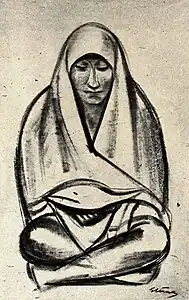 Maurice Sterne - Pueblo Indian - Apr 1923 Shadowland