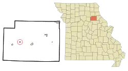 Location of Holliday, Missouri