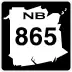 Route&nbsp;865 marker