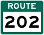 Route 202 marker