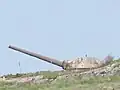 15 cm gun, one of two of this type of coastal artillery gun.