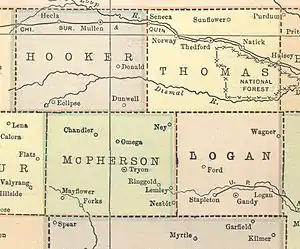 Dunwell's location according to a 1914 atlas