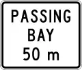 (A42-2/IG-7) Passing Bay Ahead (in 50 metres)