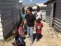 Nicolas Garcia Mayor in a refugee camp