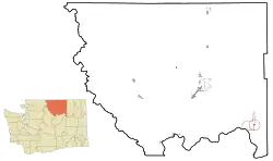 Location of Nespelem, Washington
