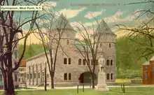 Original location in front of the old gymnasium