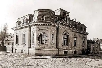 Mix of Beaux Arts and Art Nouveau - Romulus Porescu House (Strada Doctor Paleologu no. 12), Bucharest, by Dimitrie Maimarolu, 1905
