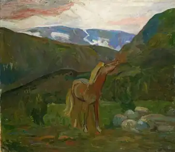 Horse in the Mountains	(ca. 1902)