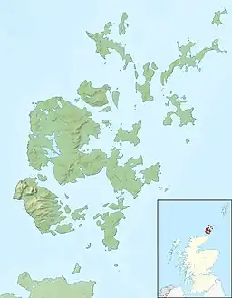 Muckle Green Holm is located in Orkney Islands